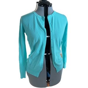 Womens Teal Cardigan
